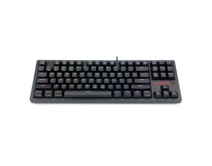 RGB безжична/USB механична геймърска клавиатура Redragon Karma K598P-KBS blue switches