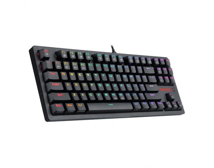 RGB безжична/USB механична геймърска клавиатура Redragon Karma K598P-KBS blue switches