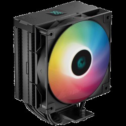 DeepCool AG400 DIGITAL ARGB, CPU Air Cooler, 1x120mm FK120 PWM FDB Fan, Addressable RGB LED, TDP 240W, 4 Heatpipes, Hydro Bearing, LGA1700/1200/1151/1150/1155, AMD AM5/AM4, 3Y, R-AG400-BKADMN-G-1 - Офис