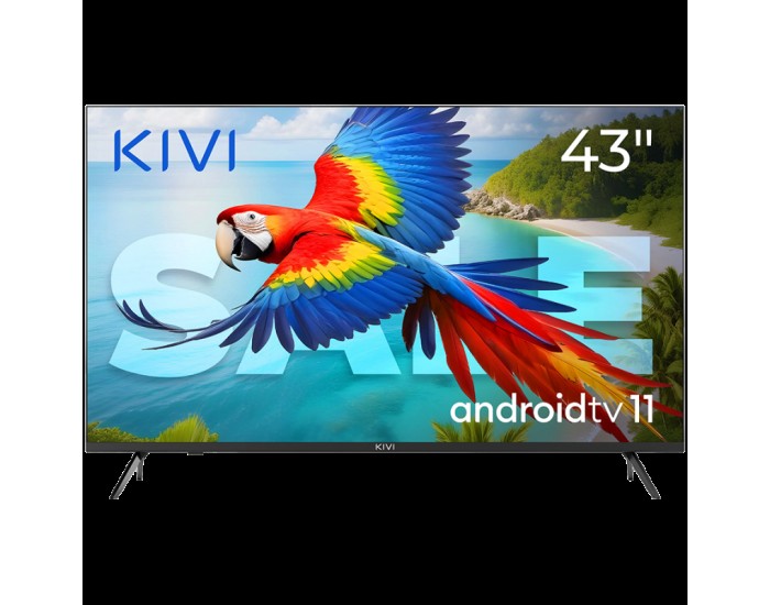 43', UHD, Android TV 11, Black, 3840x2160, 60 Hz, Sound 2x12W, 53 kWh/1000h , BT5.1, HDMI ports 4, 24 months