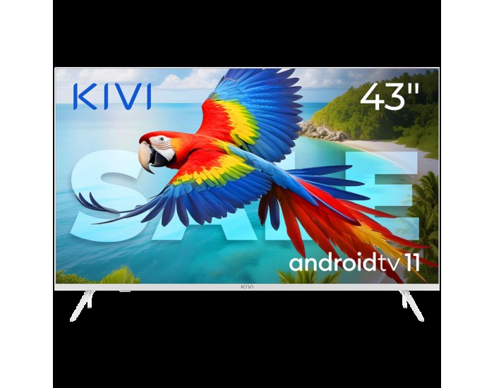 43', UHD, Android TV 11, White, 3840x2160, 60 Hz, Sound 2x12W, 53 kWh/1000h , BT5.1, HDMI ports 4, 24 months