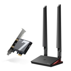 3-лентов Bluetooth 5.4 Wi-Fi7 PCIe адаптер TP-Link Archer TBE550E BE9300 - Офис