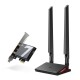 3-лентов Bluetooth 5.4 Wi-Fi7 PCIe адаптер TP-Link Archer TBE550E BE9300