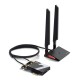 3-лентов Bluetooth 5.4 Wi-Fi7 PCIe адаптер TP-Link Archer TBE550E BE9300