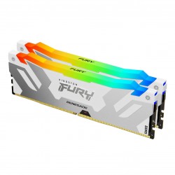 Kingston 64GB 6000MT/s DDR5 CL32 DIMM (Kit of 2) FURY Renegade RGB White XMP, EAN: 740617333442 - Компютърни Компоненти