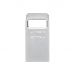 Kingston 256GB DataTraveler Micro 200MB/s Metal USB 3.2 Gen 1, EAN: 740617327984 - USB Хъбове, Четци и Флашки