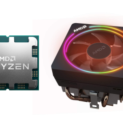 AMD CPU Desktop Ryzen 7 8C/16T 7700 (5.3GHz Max, 40MB,65W,AM5) MPK, with Radeon Graphics and Wraith Prism Cooler - Amd