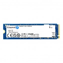 Kingston SSD 1TB NV3 M.2 2280 PCIe 4.0 NVMe SSD , EAN: 740617344790 - Хард дискове, Карти памет, CD и DVD дискове