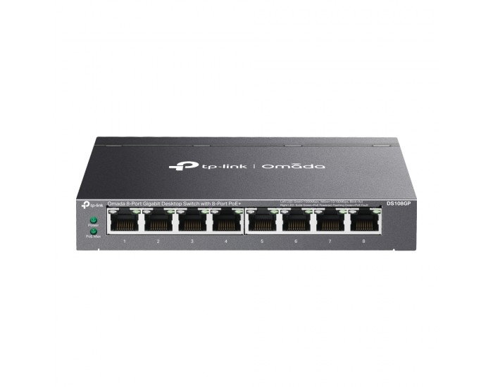 Комутатор TP-Link Omada DS108GP 8-портов PoE+