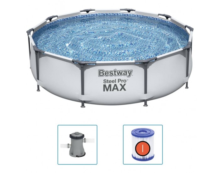 Bestway Steel Pro MAX Комплект плувен басейн 305x76 см