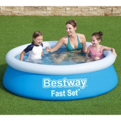 Bestway Fast Set Надуваем басейн, кръгъл, 183x51 см, син - Басейни и Спа