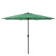 Градински чадър   Ø 300 x 230 cm, Зелен, водоусточив, Полиестер -