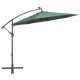Sonata Висящ чадър с LED осветление, 300 см, зелен, метален прът -