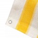 Sonata Балконски параван, HDPE, 75x600 см, жълто и бяло -