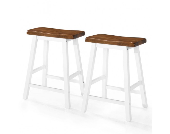Sonata Бар столове, 2 бр, дървен масив, 45x23x60 см -