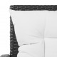 Sonata Градински комплект с възглавници, 5 части, черен полиратан -