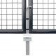 Sonata Мрежеста оградна порта, поцинкована стомана, 289x150 см, сива -