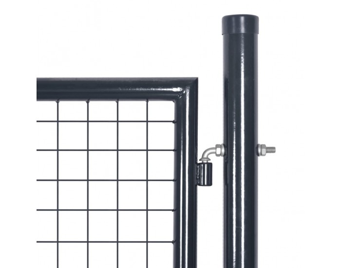 Sonata Мрежеста оградна порта, поцинкована стомана, 85,5x100 см, сива -