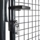Sonata Мрежеста оградна порта, поцинкована стомана, 85,5x100 см, сива -