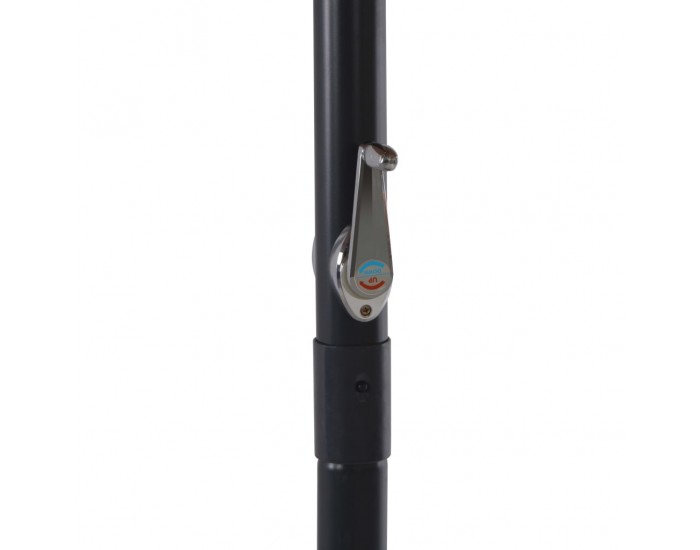 Sonata Градински чадър с алуминиев прът, 500 см, антрацит -