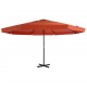 Sonata Градински чадър с алуминиев прът, 500 см, теракота -