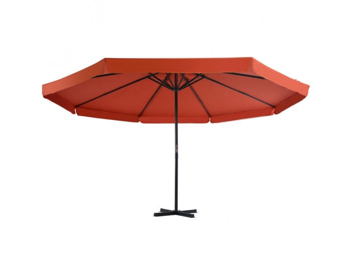 Sonata Градински чадър с алуминиев прът, 500 см, теракота -