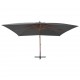 Sonata Градински чадър чупещо рамо и дървен прът 400x300 см антрацит -