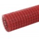 Sonata Стоманена мрежа PVC покритие квадратни отвори 10x0,5 м червена -