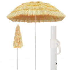 Sonata Плажен чадър, естествен, 180 см, хавайски стил - Сенници и Чадъри