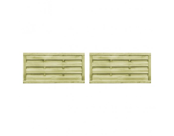 Sonata Градински порти, 2 бр, FSC импрегниран бор, 150x75 см, зелени -