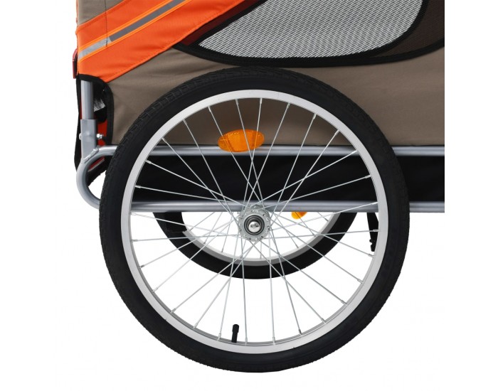 Sonata Кучешко ремарке за велосипед, оранжево и кафяво -