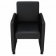 Sonata Трапезни столове, 4 броя, изкуствена кожа, черни -