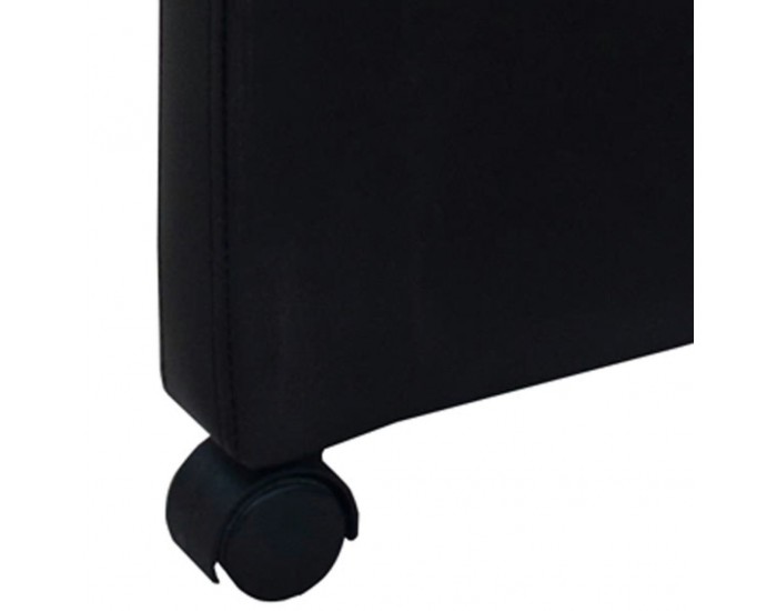 Sonata Трапезни столове, 6 броя, изкуствена кожа, черни -