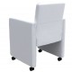 Sonata Трапезни столове, 4 броя, изкуствена кожа, бели -