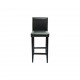 Sonata Бар столове, 6 броя, изкуствена кожа, черни -