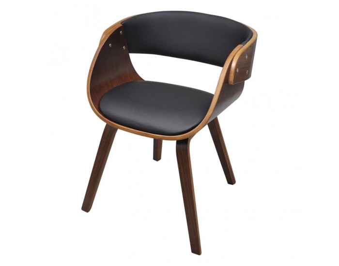 Sonata Трапезен стол с дървена рамка, кафяво дърво -
