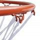 Баскетболен кош с мрежа, цвят оранжев -