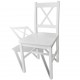 Sonata Трапезни столове, 2 броя, дърво, бели -