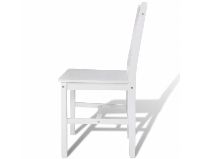 Sonata Трапезни столове, 2 броя, дърво, бели -