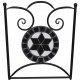 Sonata Бистро комплект, 3 части, керамични плочки в черно и бяло -