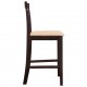 Sonata Бар столове, 2 бр, дърво, кафяво и бежово -