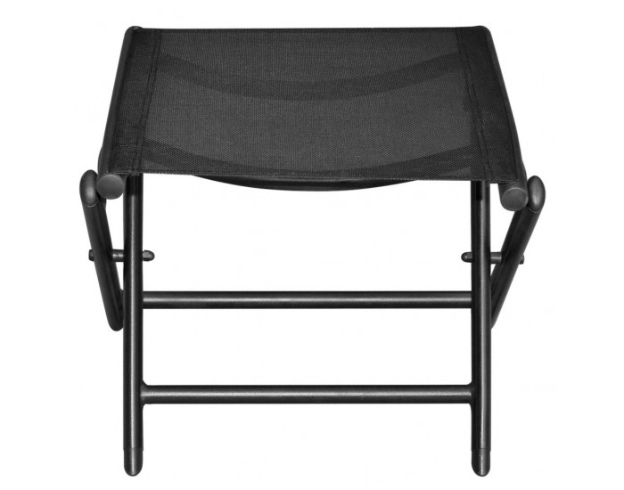 Sonata Сгъваемо столче за крака, алуминий, 41x49.5x38 cм, черно -