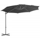 Sonata Градински чадър с преносима основа, антрацит -