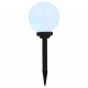 Sonata Градински соларни лампи, 6 бр, LED, сферични, 20 см, RGB -