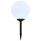 Sonata Градински соларни лампи, 4 бр, LED, сферични, 30 см, RGB -