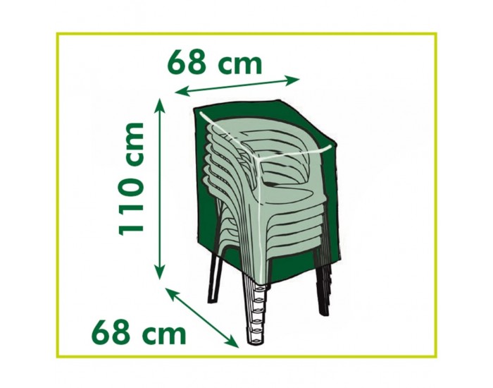 Nature Калъф за градинска мебел, за столове, 110x68x68 см