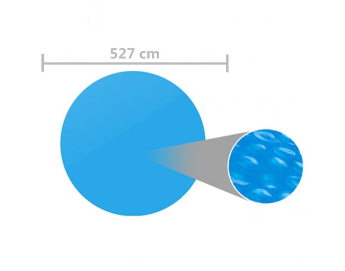 Sonata Покривало за басейн, синьо, 527 см, PE