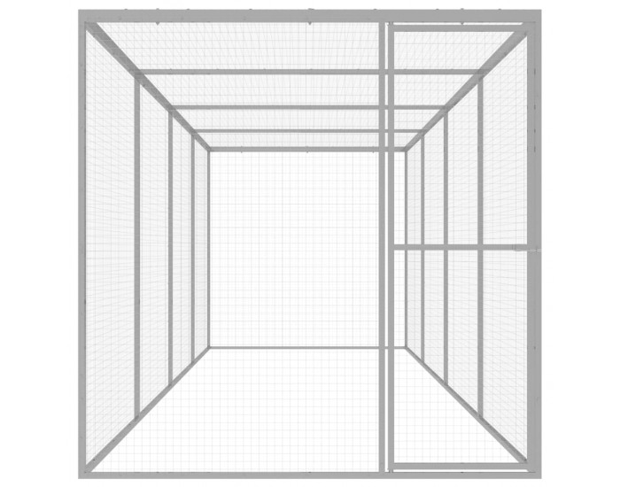 Sonata Клетка за котки 6x1,5x1,5 м поцинкована стомана