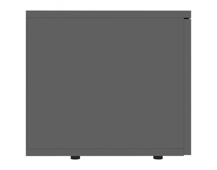Sonata ТВ шкаф, черен гланц, 80x34x30 см, ПДЧ