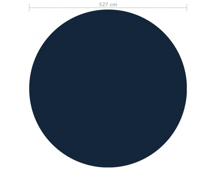 Sonata Плаващо соларно покривало за басейн, PE, 527 см, черно и синьо